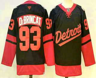 Men%27s Detroit Red Wings #93 Alex DeBrincat Black 2025 Stadium Series Stitched Jersey->detroit red wings->NHL Jersey